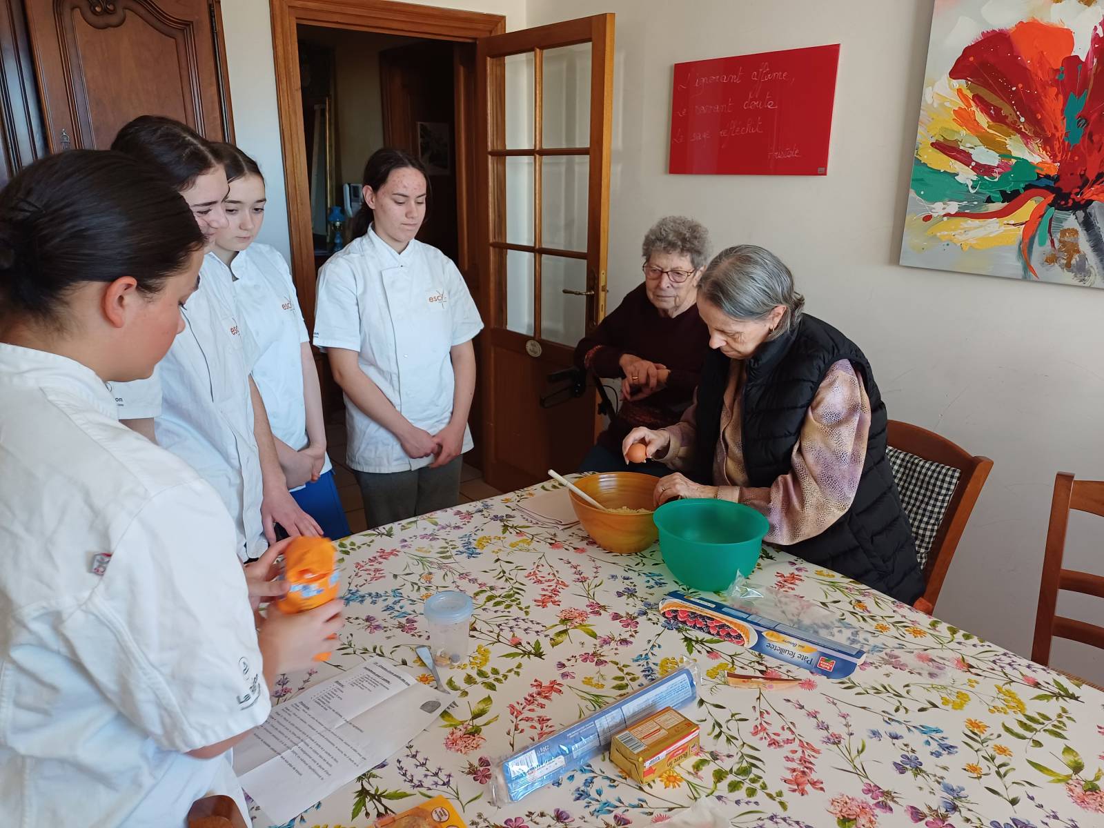 cuisine intergenerationnel Escy eugenie joubert cap sapver yssingeaux 43